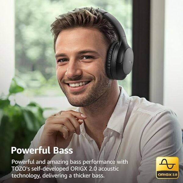 TOZO Bluetooth 5.4 Over Ear Headphones - Image 4