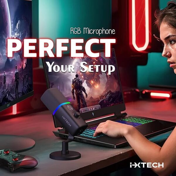 IXTECH Gaming USB Microphone for PC - Image 2